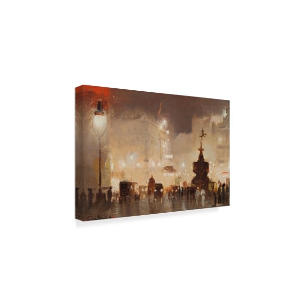 George Hyde Pownall 'Piccadilly Circus ' Canvas Art,30x47